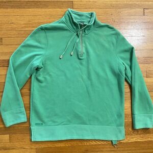 Lauren Jeans Co Ralph Lauren Pullover Womens Petite Small Green Quarter Zip